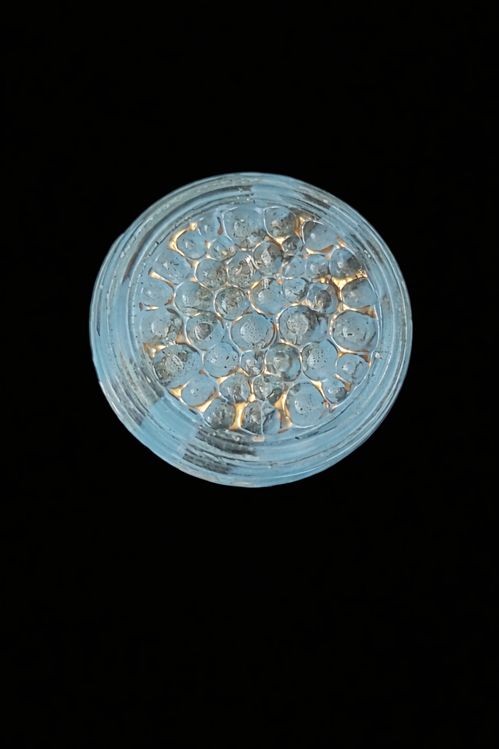 Clear Glass Bubble Button – Textured Dome Design